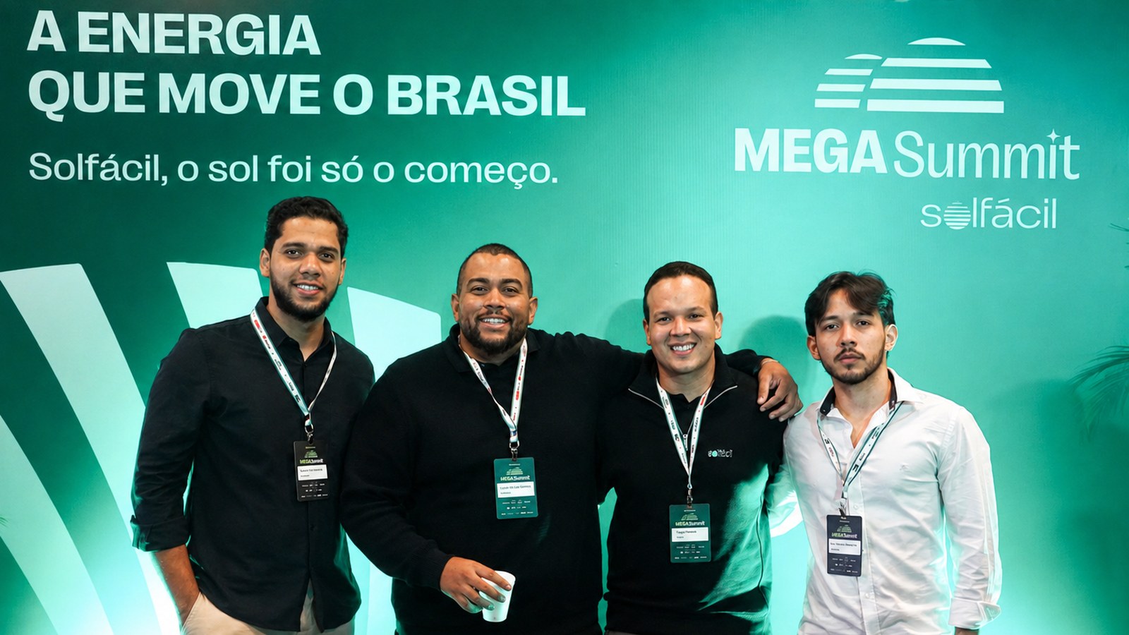 Equipe da LIV Energia Solar no Mega Summit da Solfácil, em São Paulo, em agosto de 2026.